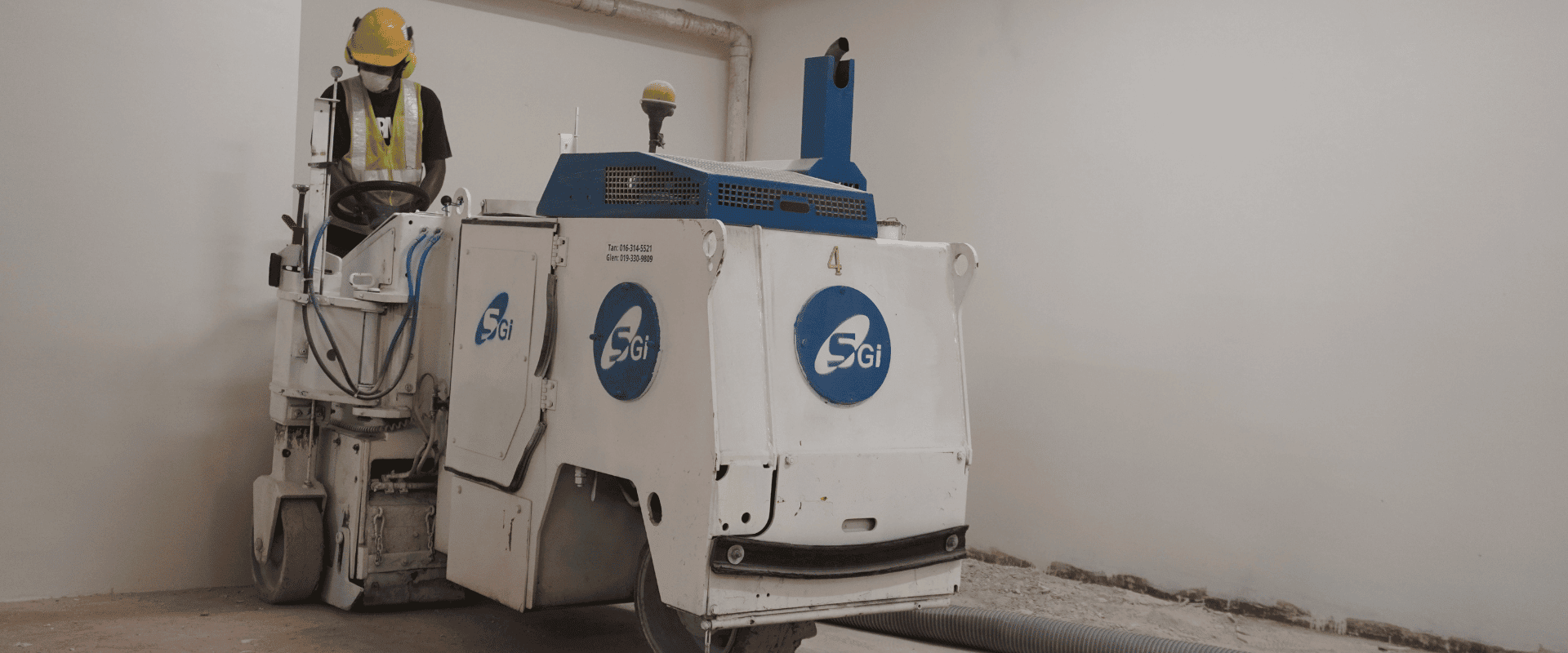 Concrete Floor Milling for Parking Rectification