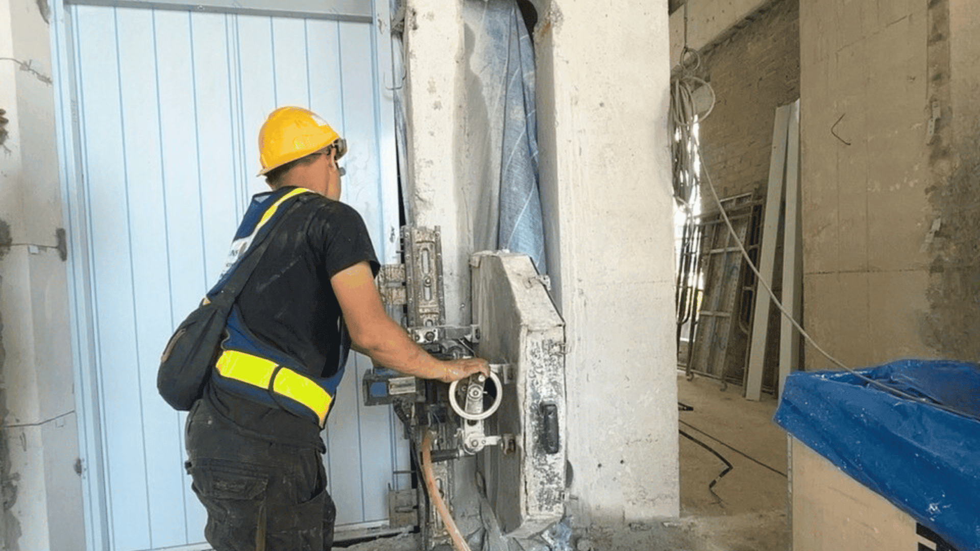 Lift Panel Openings & Tower Crane Base Demolition 