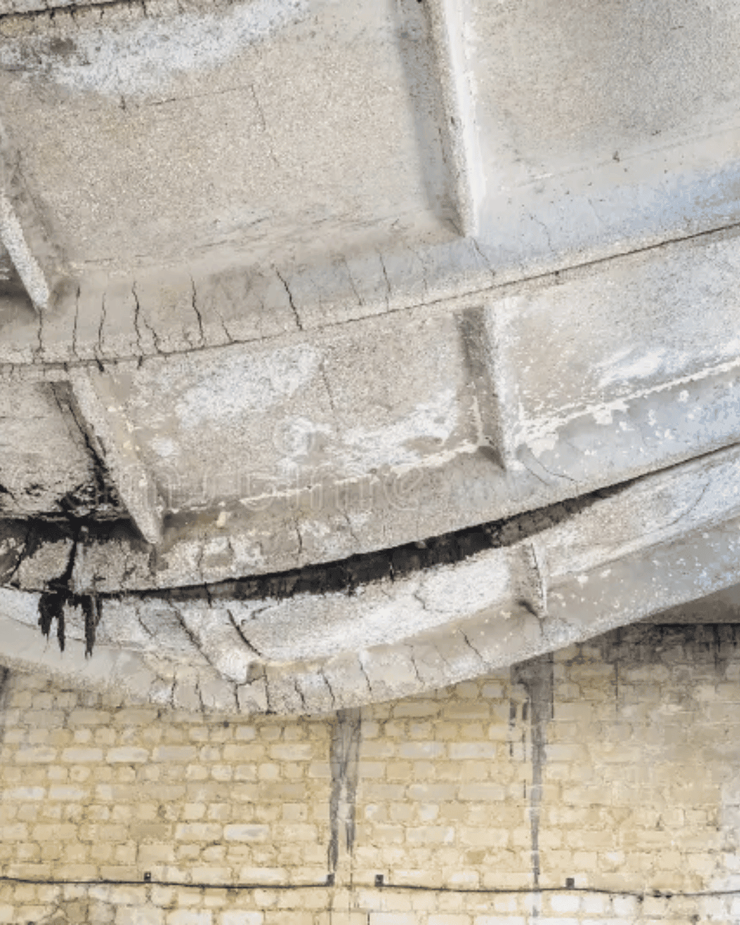 Sagging Concrete Beam